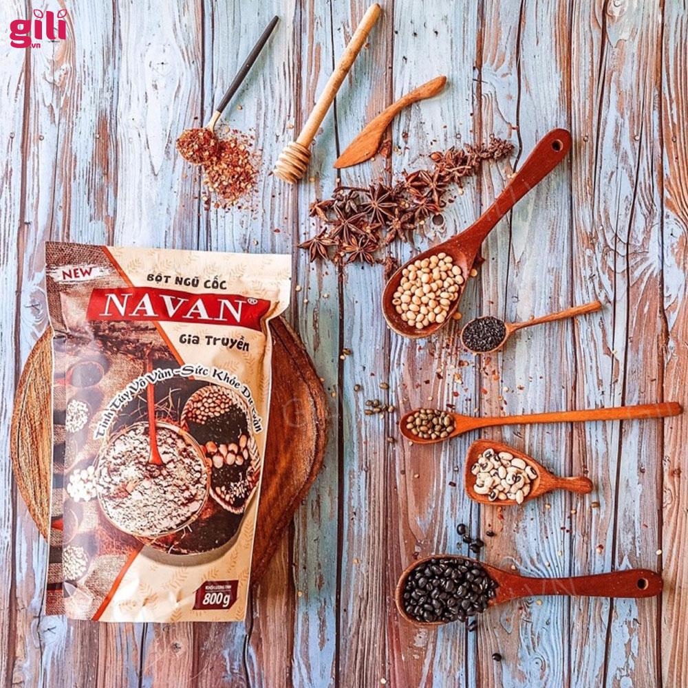Bột ngũ cốc lợi sữa Navan 800gr chính hãng
