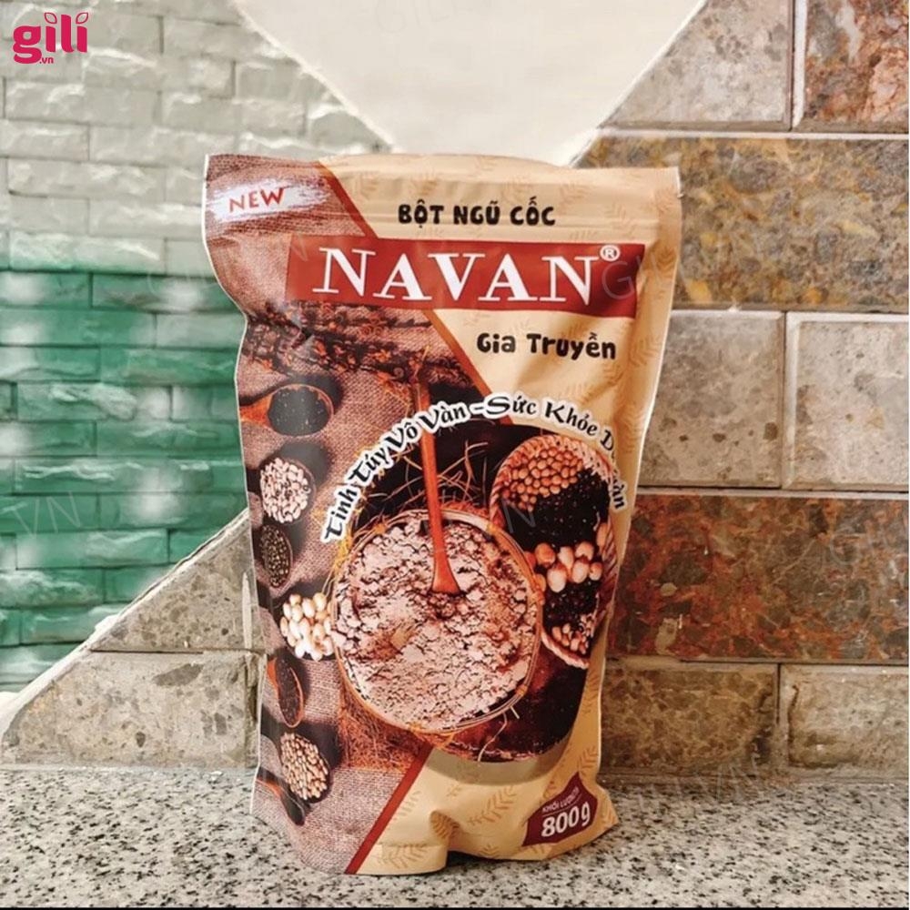 Bột ngũ cốc lợi sữa Navan 800gr chính hãng