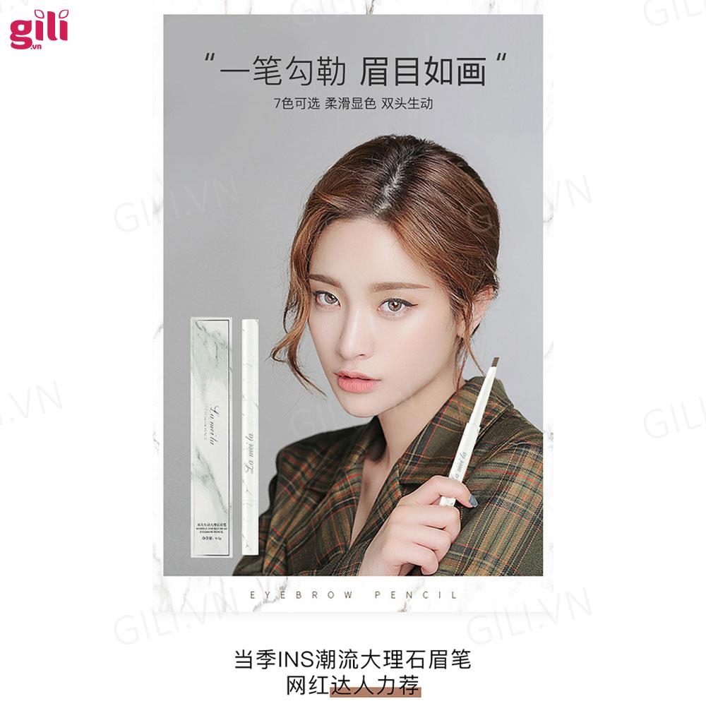 Chì kẻ mày Lameila 2 Đầu Eyebrow Pencil 3gr chính hãng