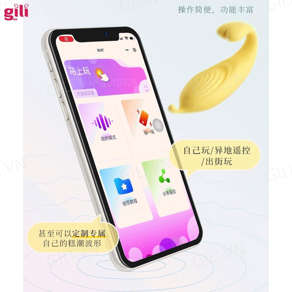 Chíp rung MizzZee Cá Voi remote massage chính hãng