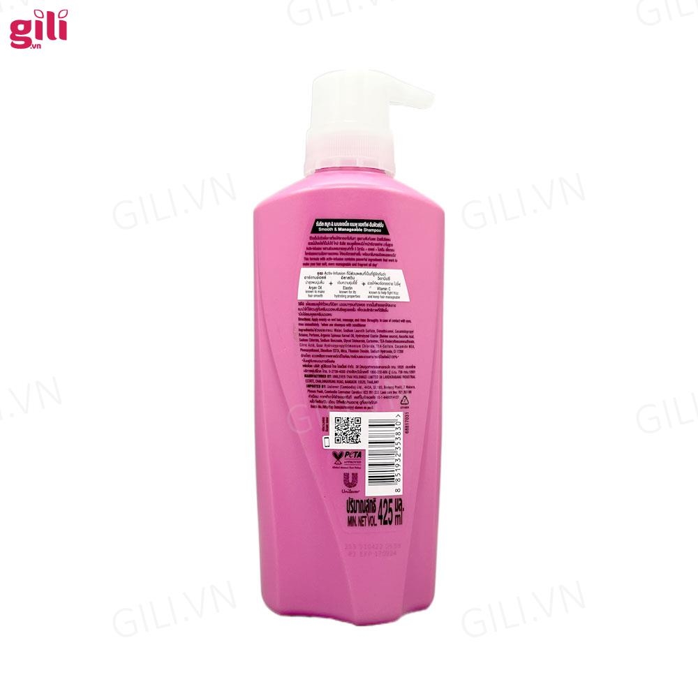 Dầu gội Sunsilk Smooth Manageable 425ml chính hãng