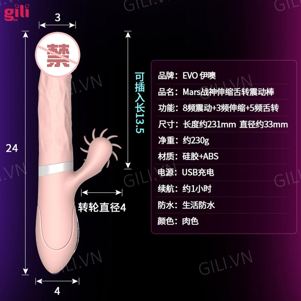 Dương vật giả Evo Mars đa năng chính hãng