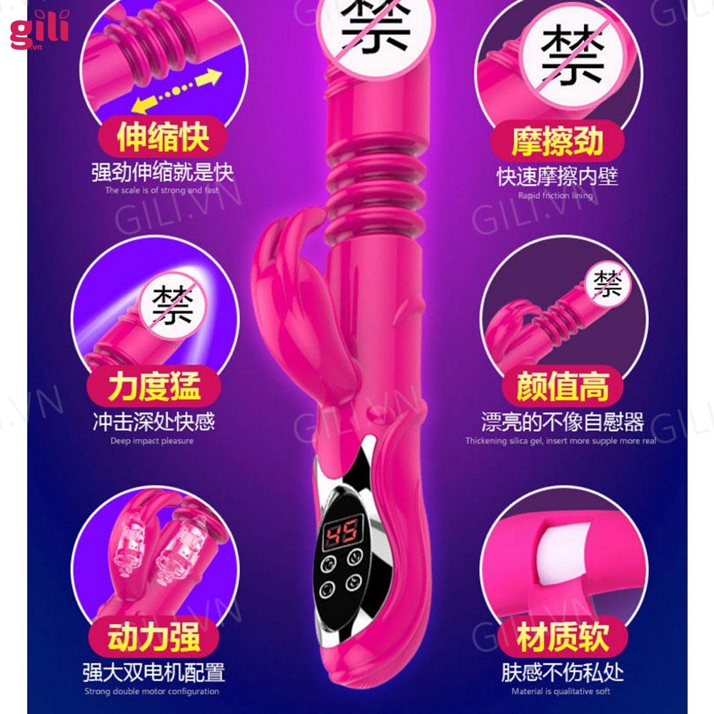 Dương vật giả Aifeiya Red Rabbit đa năng chính hãng