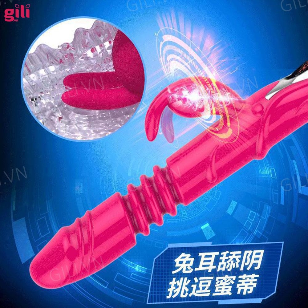 Dương vật giả phát nhiệt Rabbit Vibrators LCD 45 độ chính hãng