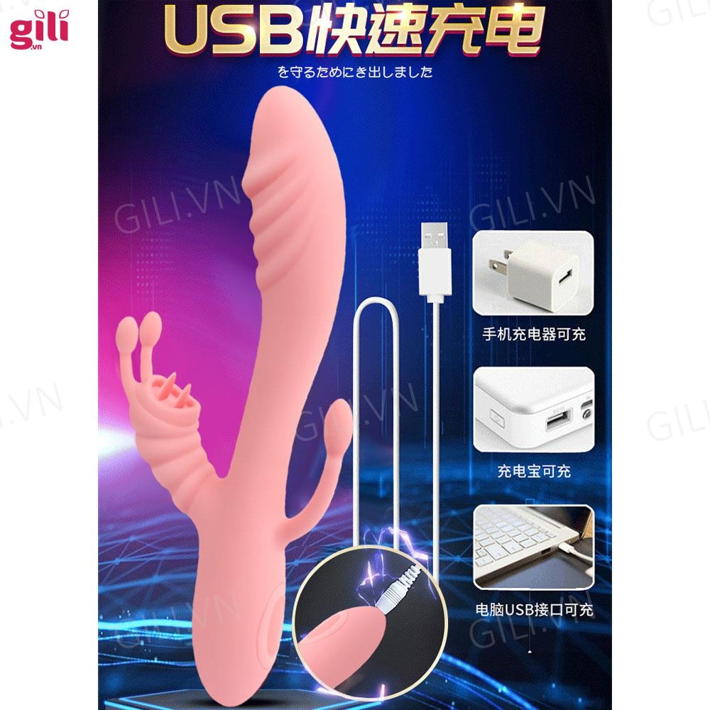 Dương vật giả Lust Passion Tongue Lick 6 chế độ chính hãng