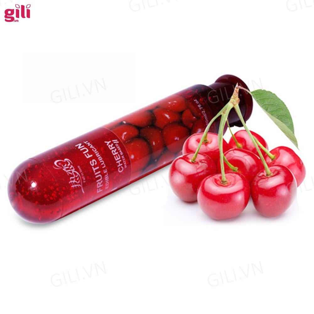 Gel bôi trơn Fruits Fun Cherry chai 80ml chính hãng