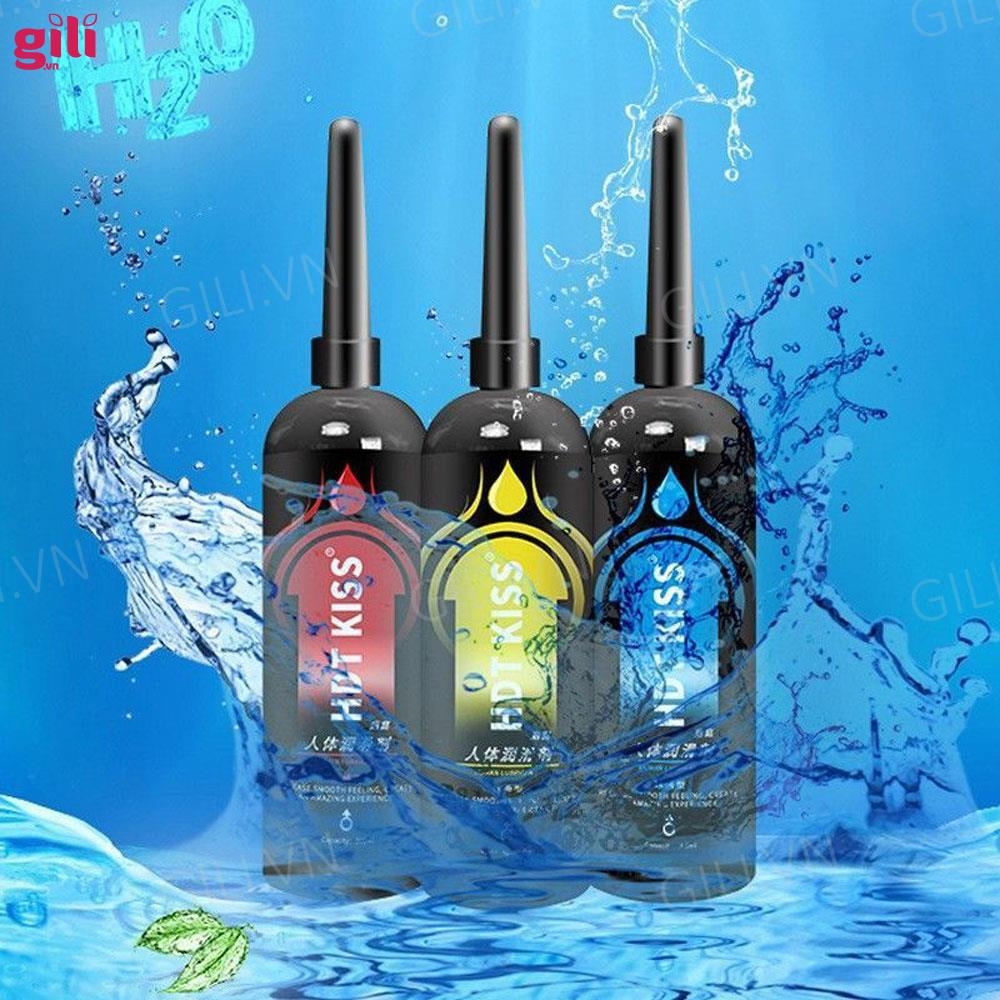 Gel bôi trơn hậu môn HDT Kiss đỏ ấm nóng 200ml chính hãng
