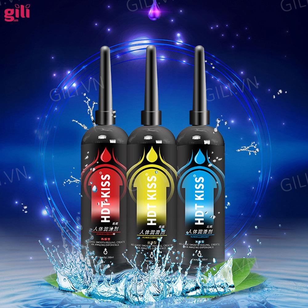 Gel bôi trơn hậu môn HDT Kiss đỏ ấm nóng 200ml chính hãng