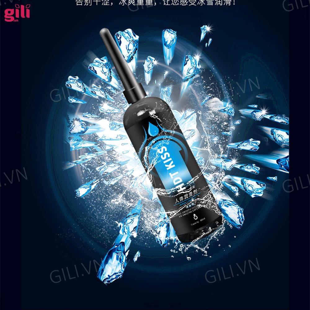 Gel bôi trơn hậu môn HDT Kiss xanh mát lạnh 200ml chính hãng