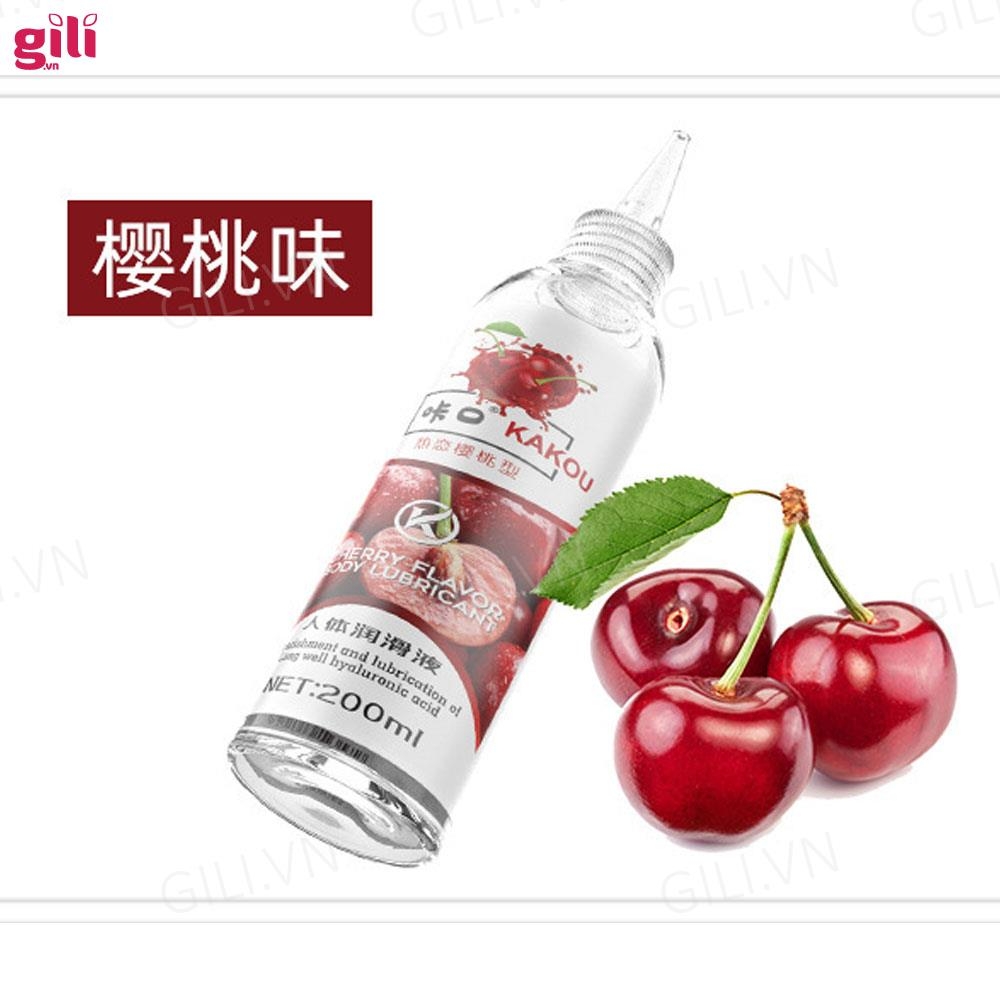 Gel bôi trơn gốc nước Kakou hương Cherry 200ml chính hãng