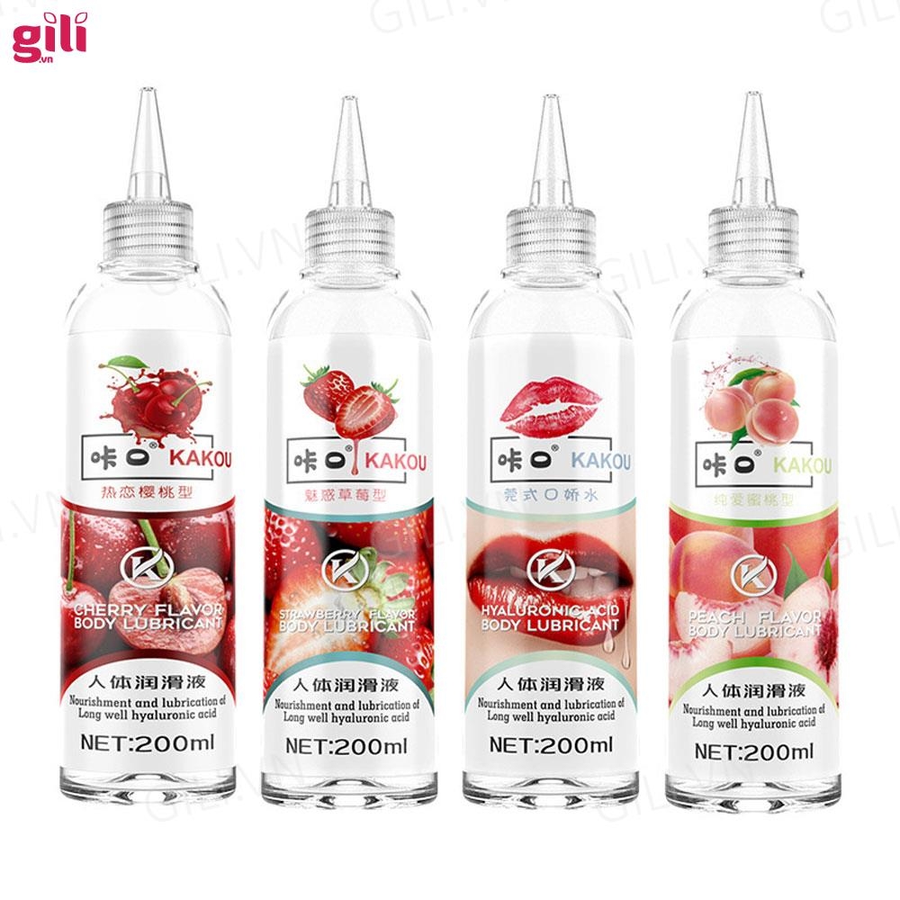 Gel bôi trơn gốc nước Kakou hương Cherry 200ml chính hãng