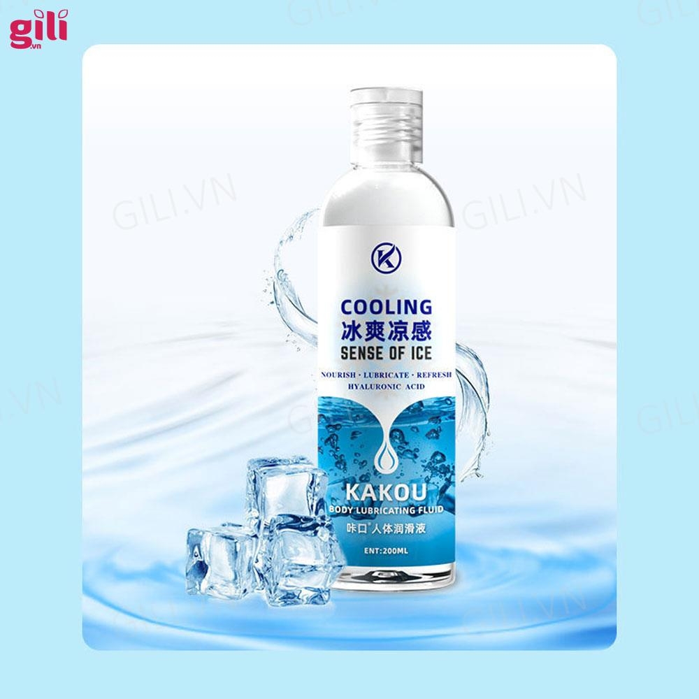 Gel bôi trơn gốc nước Kakou Cooling 200ml tăng khoái cảm chính hãng