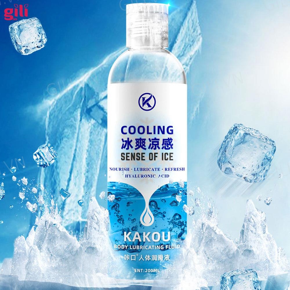 Gel bôi trơn gốc nước Kakou Cooling 200ml tăng khoái cảm chính hãng