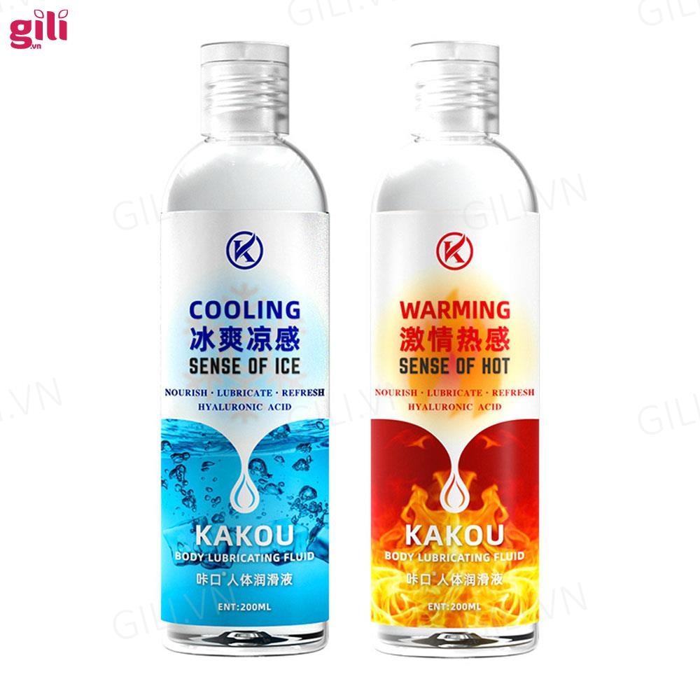 Gel bôi trơn gốc nước Kakou Cooling 200ml tăng khoái cảm chính hãng