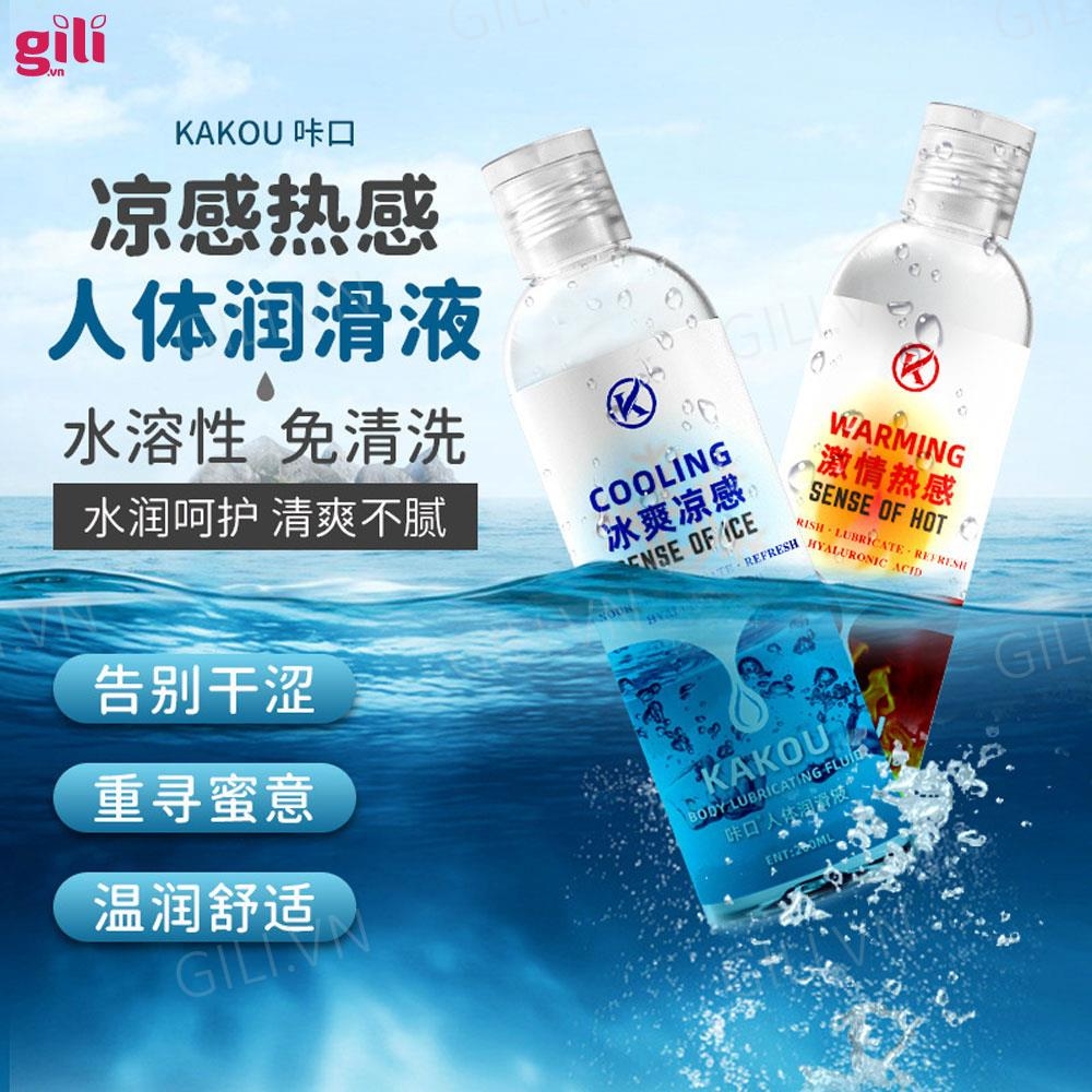 Gel bôi trơn gốc nước Kakou Cooling 200ml tăng khoái cảm chính hãng