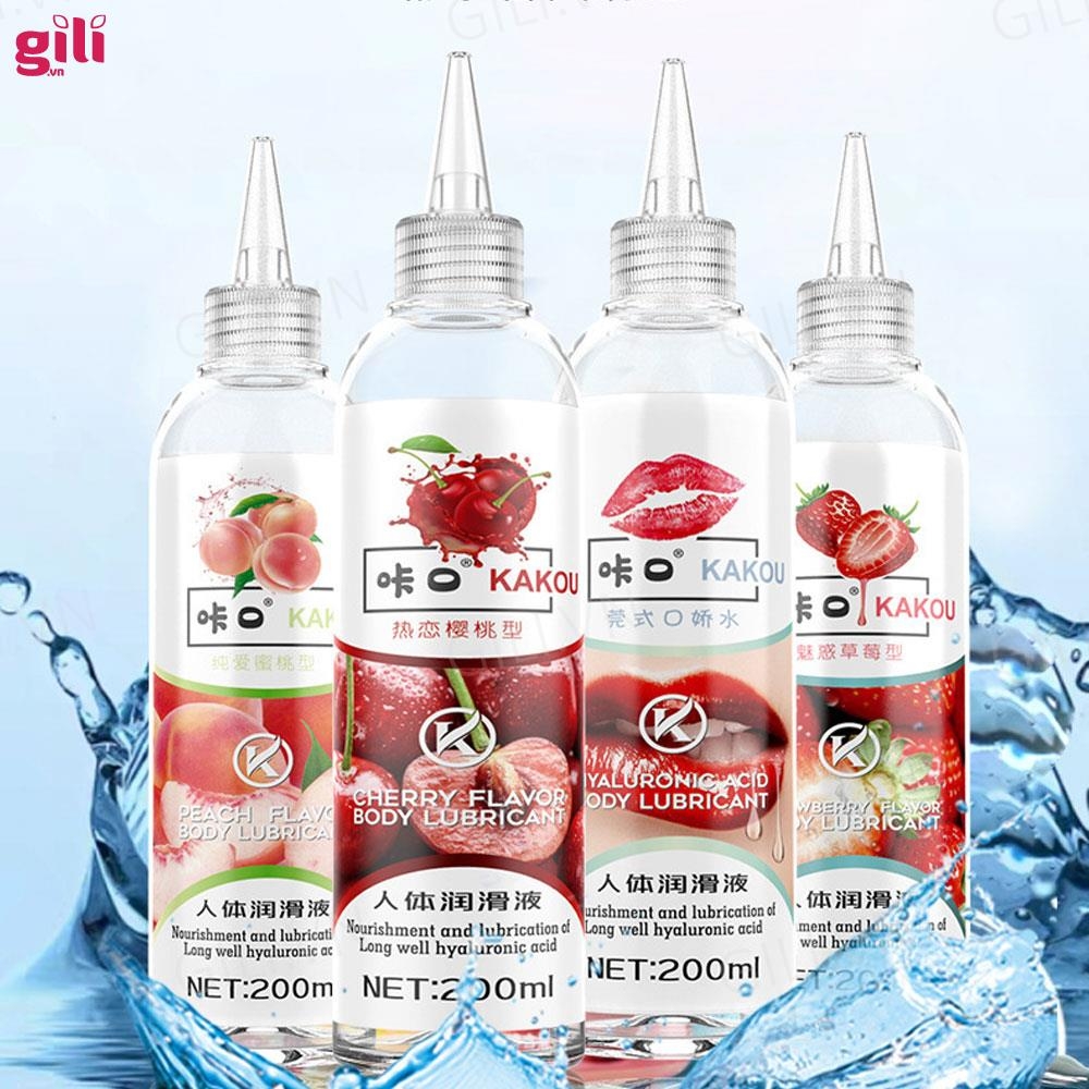 Gel bôi trơn gốc nước dưỡng ẩm Kakou Son Môi 200ml chính hãng