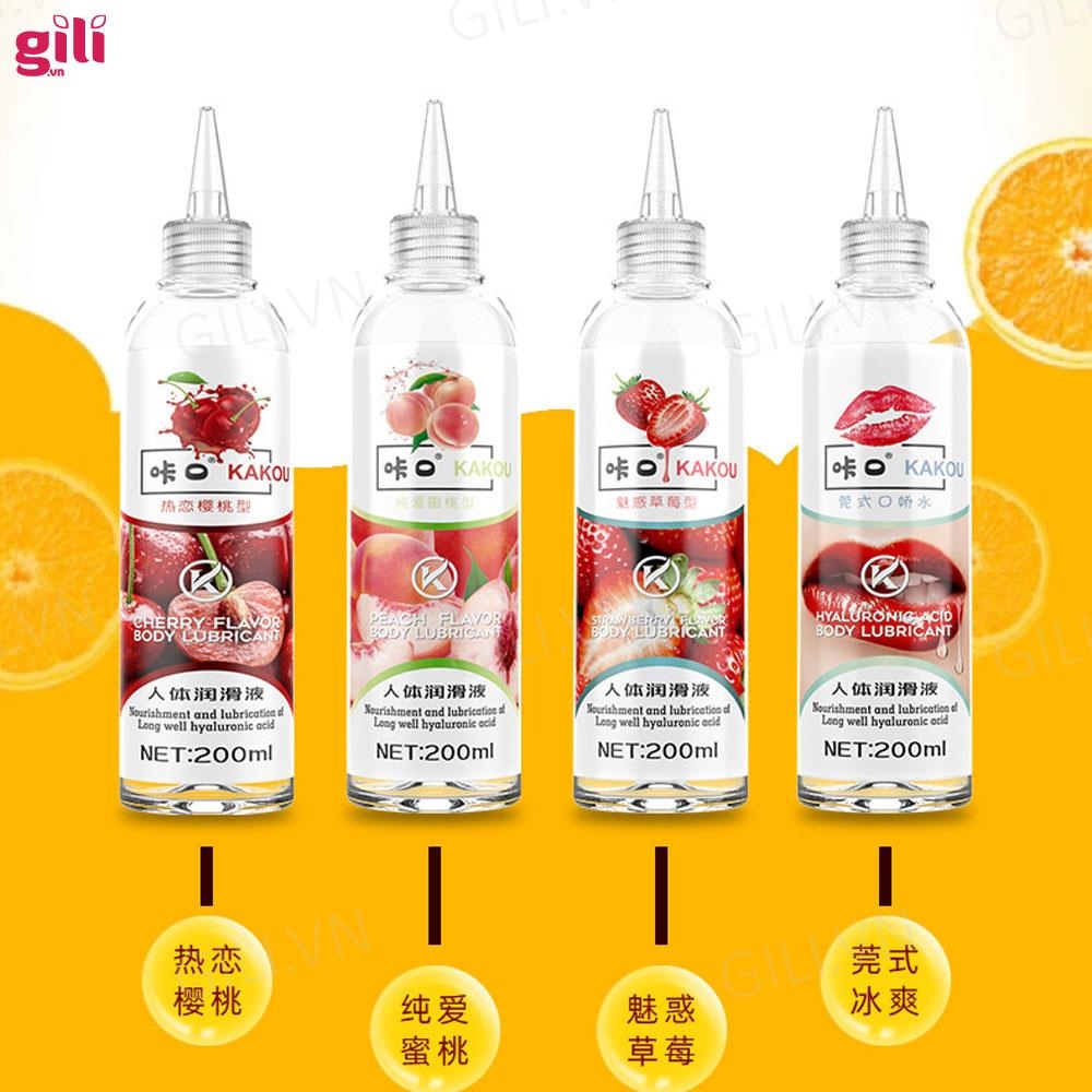 Gel bôi trơn gốc nước dưỡng ẩm Kakou Son Môi 200ml chính hãng
