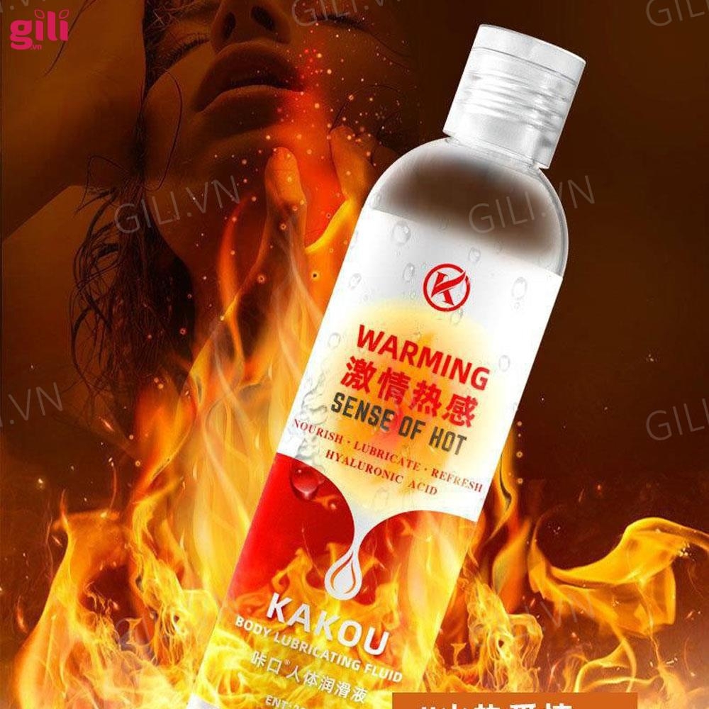 Gel bôi trơn gốc nước Kakou Warming 200ml tăng khoái cảm chính hãng