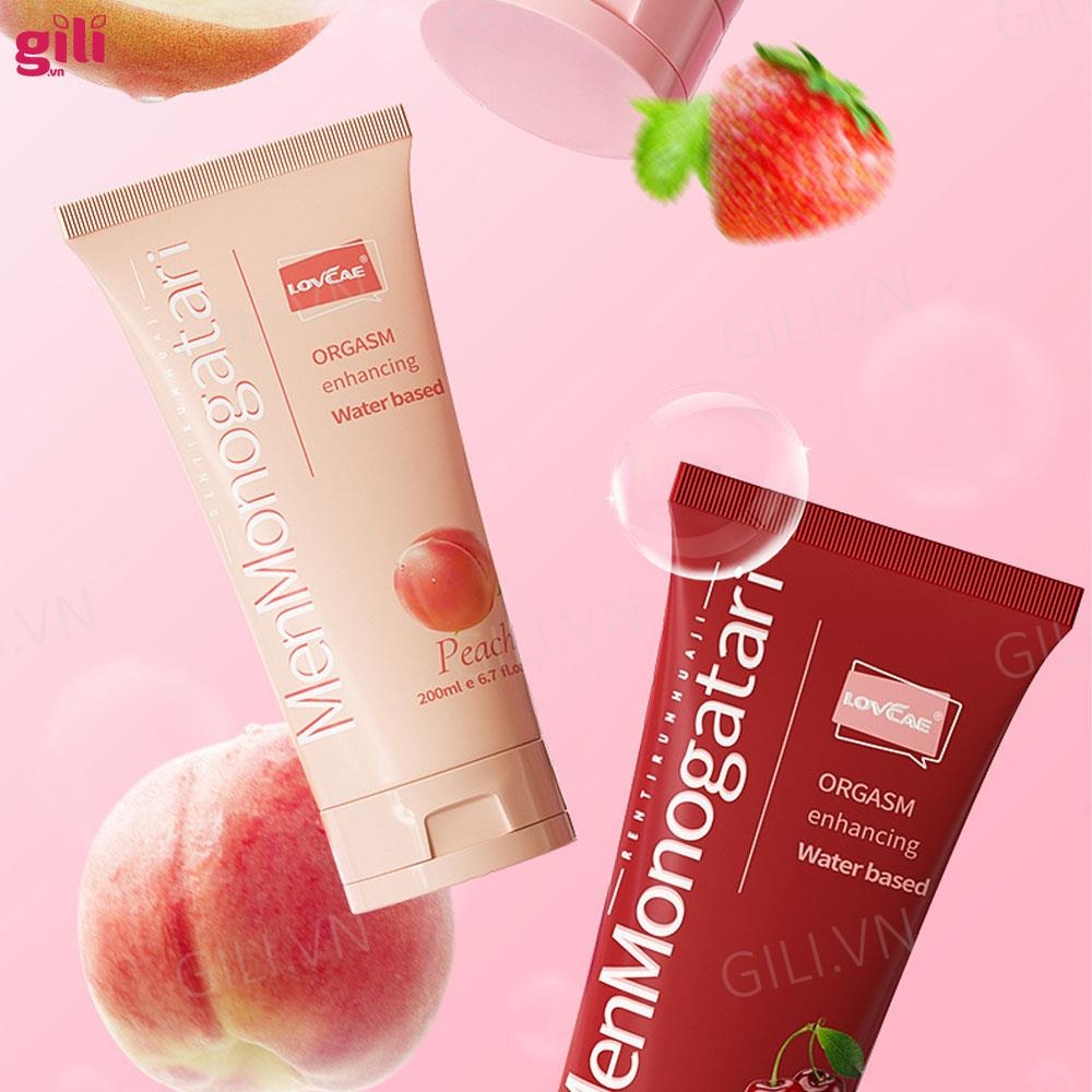 Gel bôi trơn hậu môn Lovcave Monogatari hương Đào 200ml chính hãng