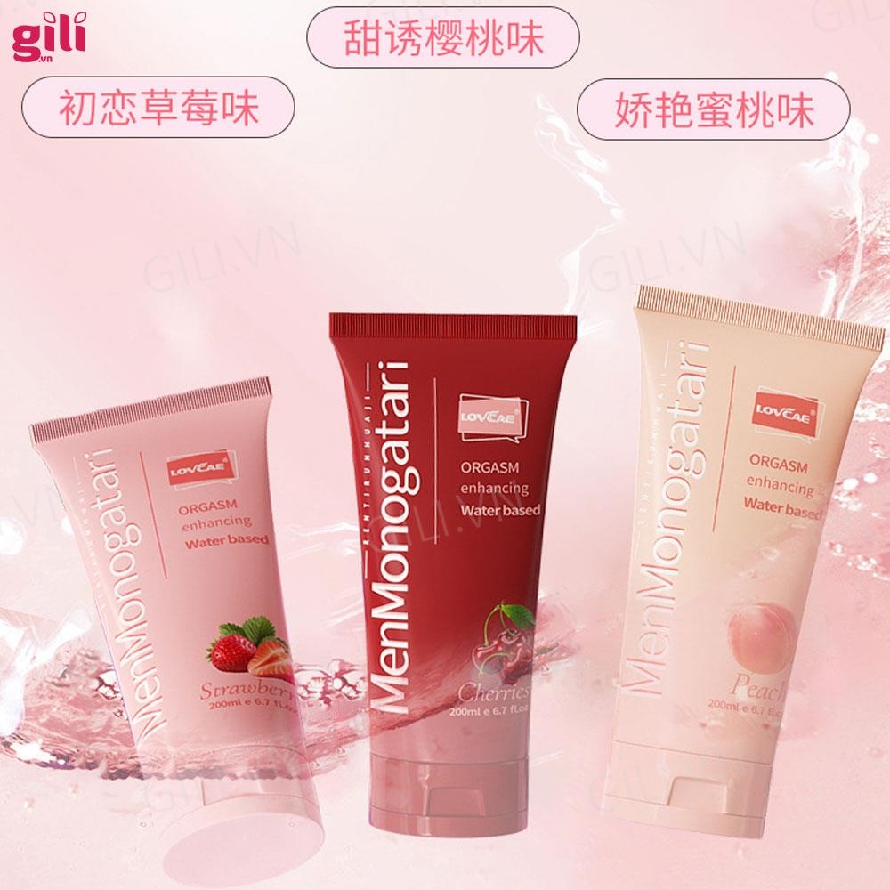 Gel bôi trơn hậu môn Lovcave Monogatari hương Đào 200ml chính hãng