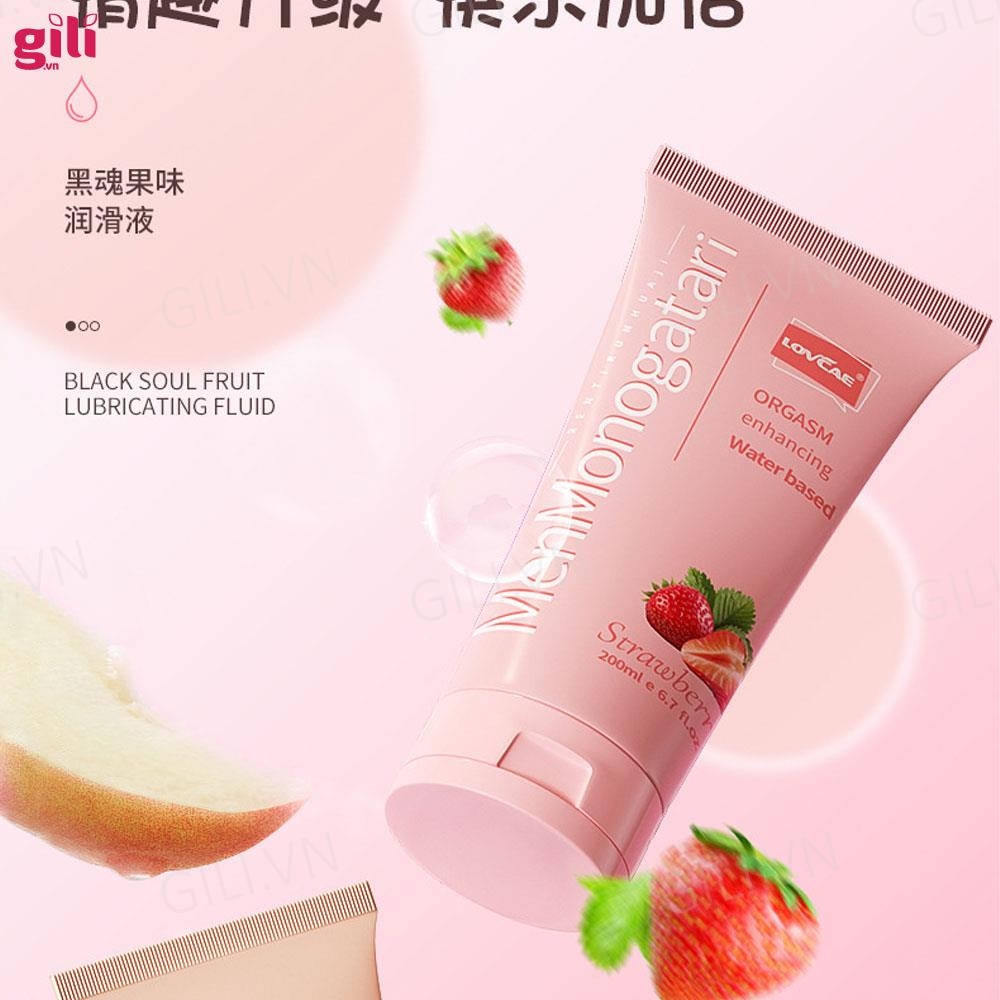 Gel bôi trơn hậu môn Lovcave Monogatari hương Dâu 200ml chính hãng