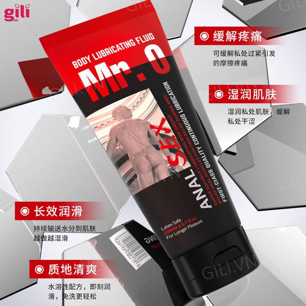 Gel bôi trơn hậu môn Mr. O Body Lubricating Fluid 200ml chính hãng