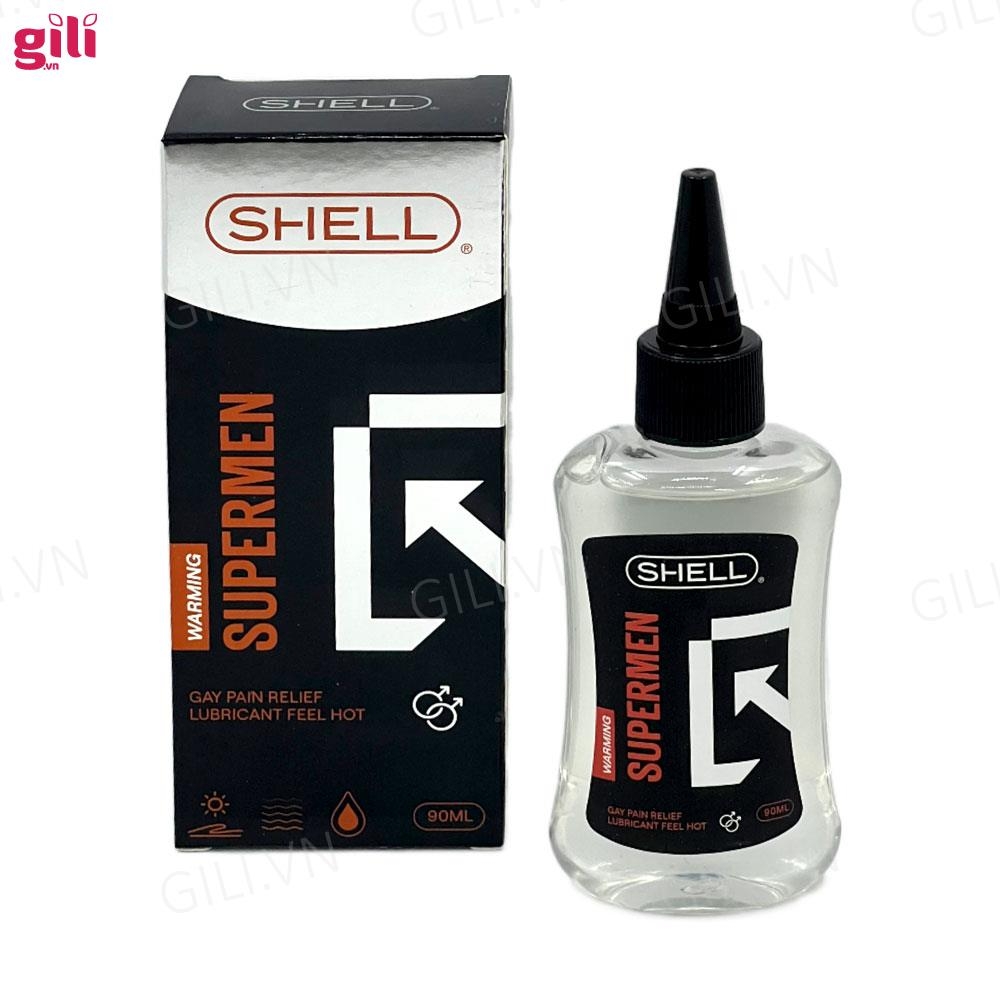 Gel bôi trơn hậu môn Shell Supermen Warming 90ml chính hãng