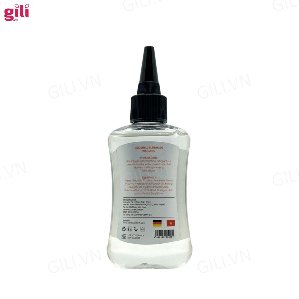 Gel bôi trơn hậu môn Shell Supermen Warming 90ml chính hãng