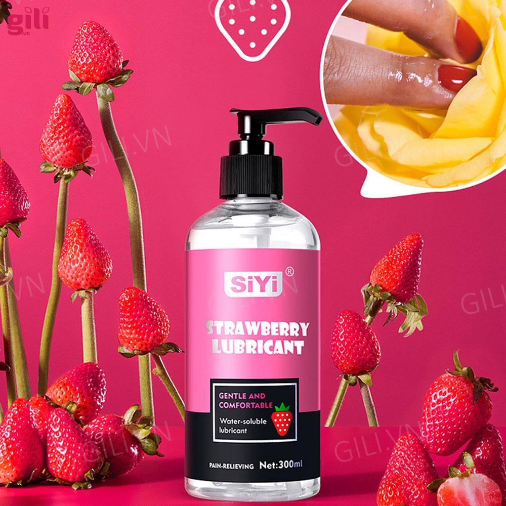 Gel bôi trơn SiYi Strawberry Lubricant Hồng Hương Dâu 120ml chính hãng