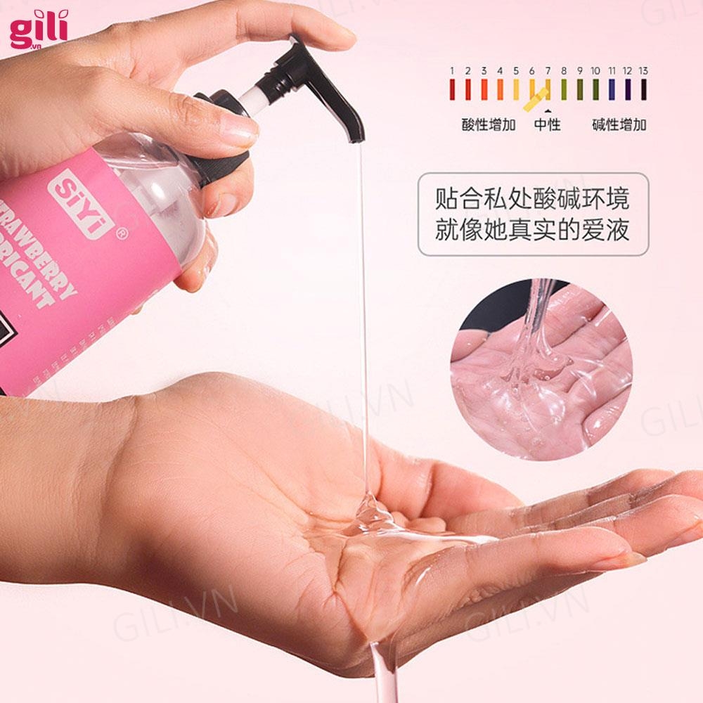 Gel bôi trơn SiYi Strawberry Lubricant Hồng Hương Dâu 120ml chính hãng
