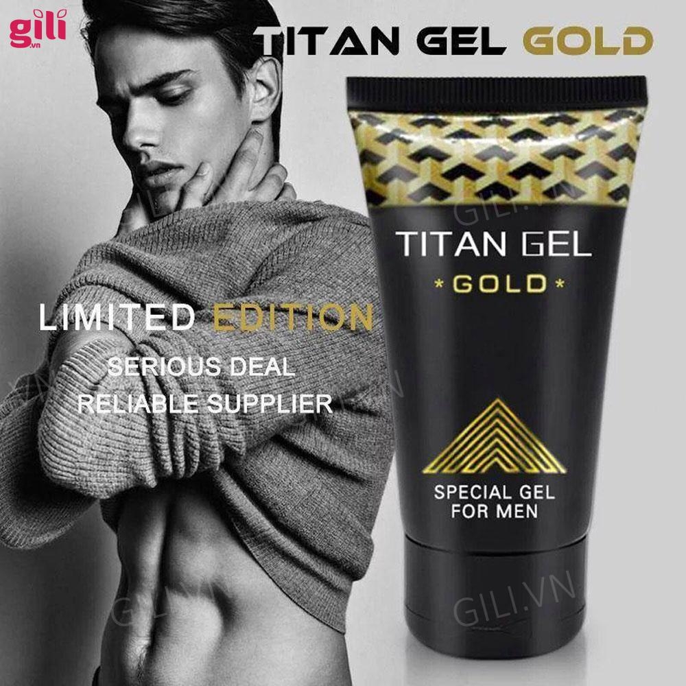 Gel bôi trơn massage Titan Vàng Special Gold for Men 50ml chính hãng