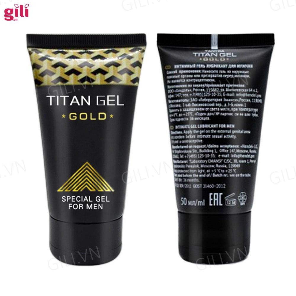 Gel bôi trơn massage Titan Vàng Special Gold for Men 50ml chính hãng