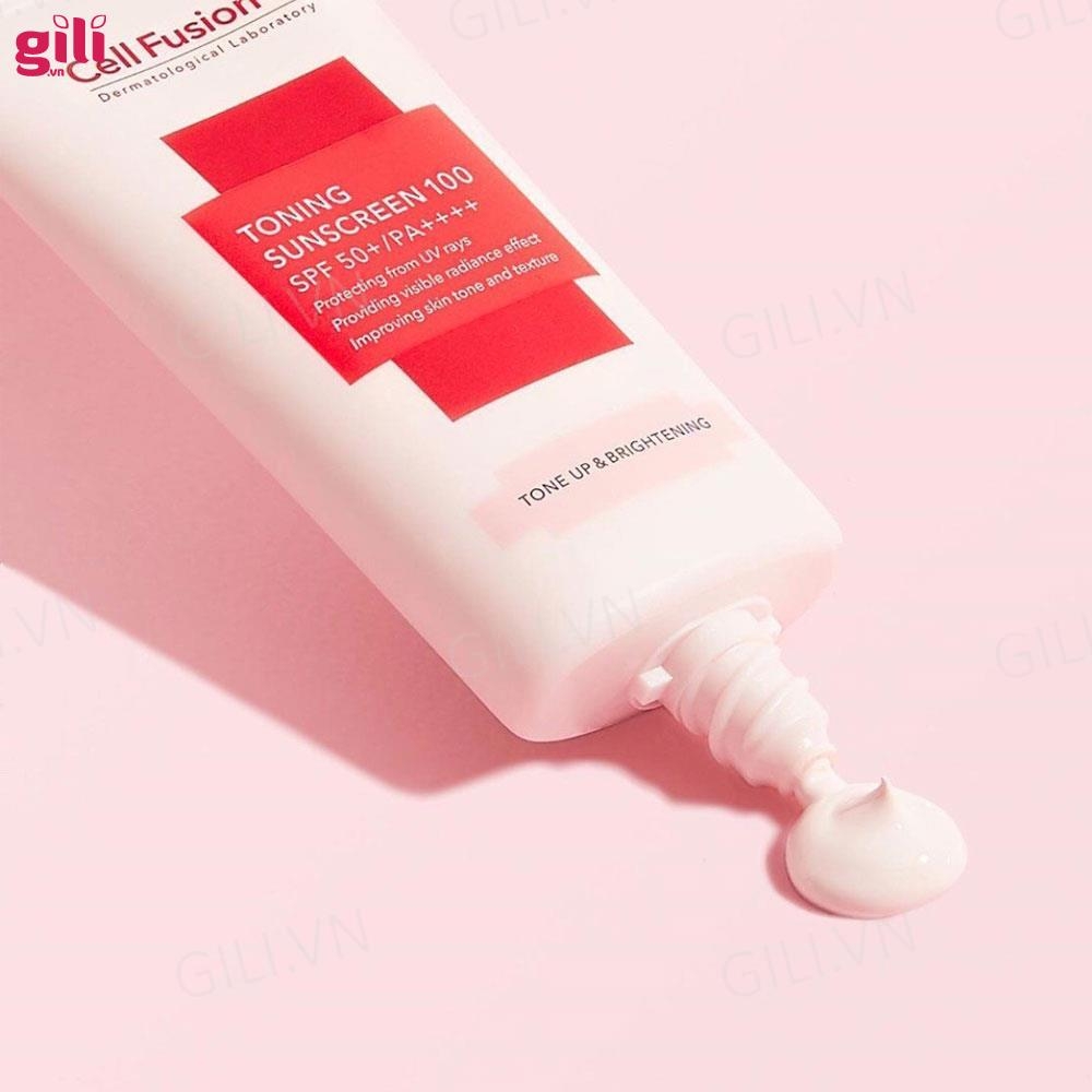 Kem chống nắng Cell Fusion C Toning Sunscreen 100 SPF50+ chính hãng