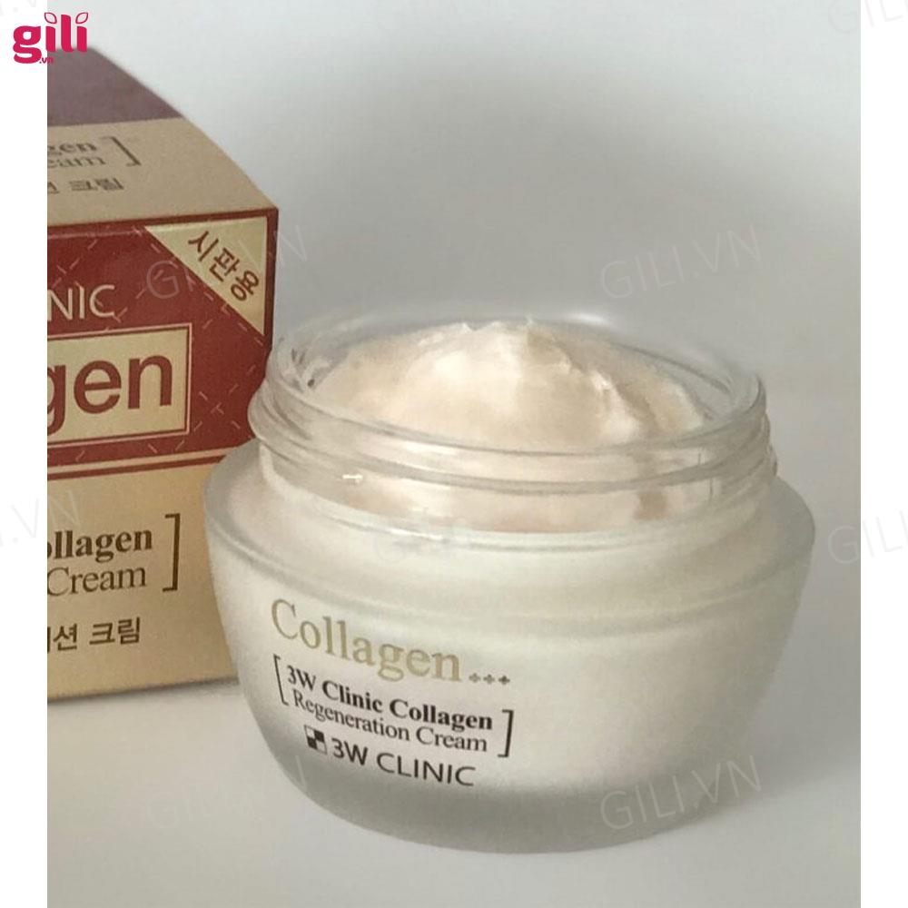 Kem dưỡng trắng 3W Clinic Collagen Regeneration Cream 60ml chính hãng