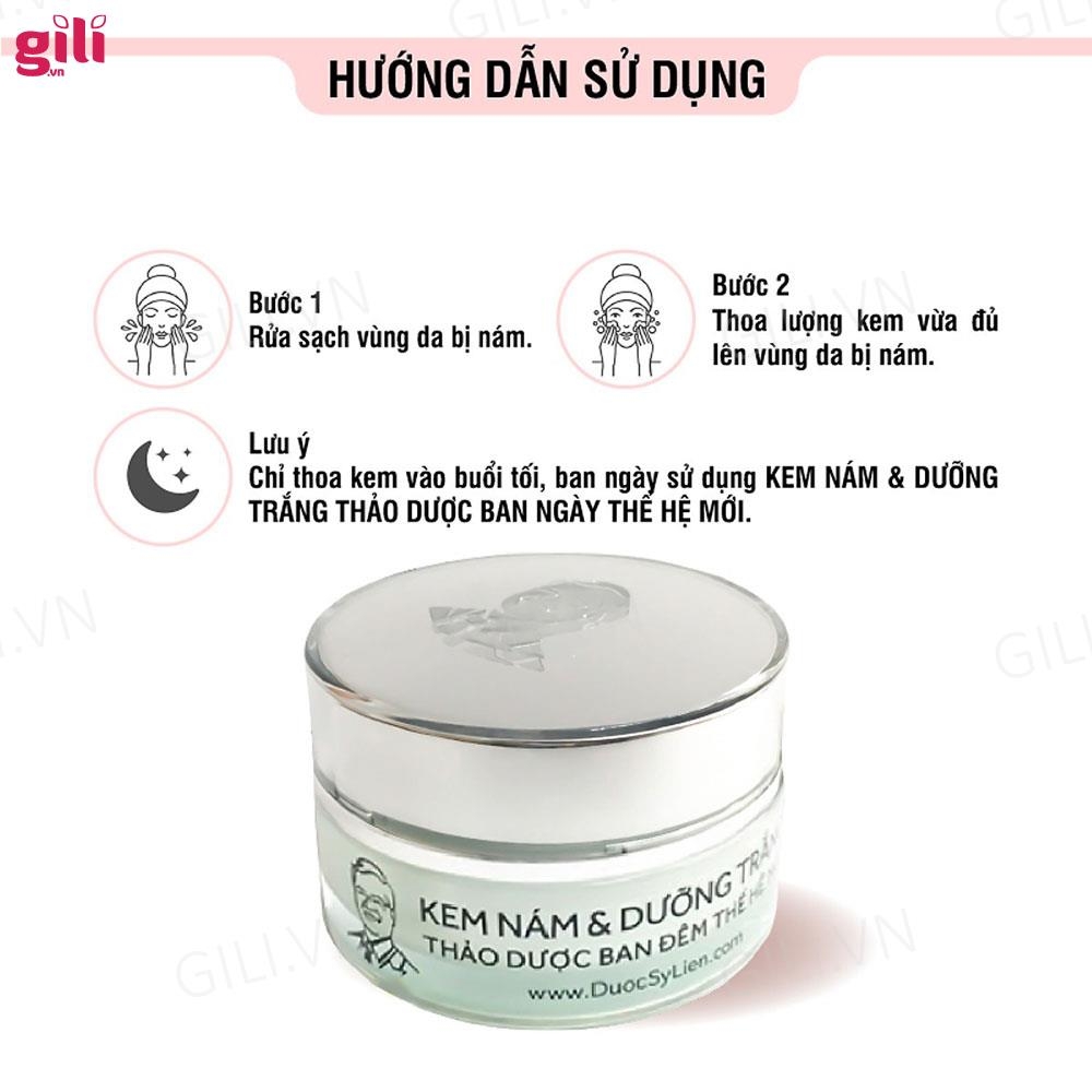 Kem nám dưỡng trắng thảo dược Dược Sĩ Liên ban ngày 12gr chính hãng