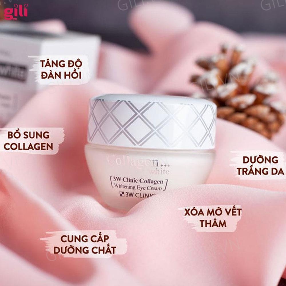 Kem dưỡng trắng da 3W Clinic Collagen Whitening Cream 60ml chính hãng