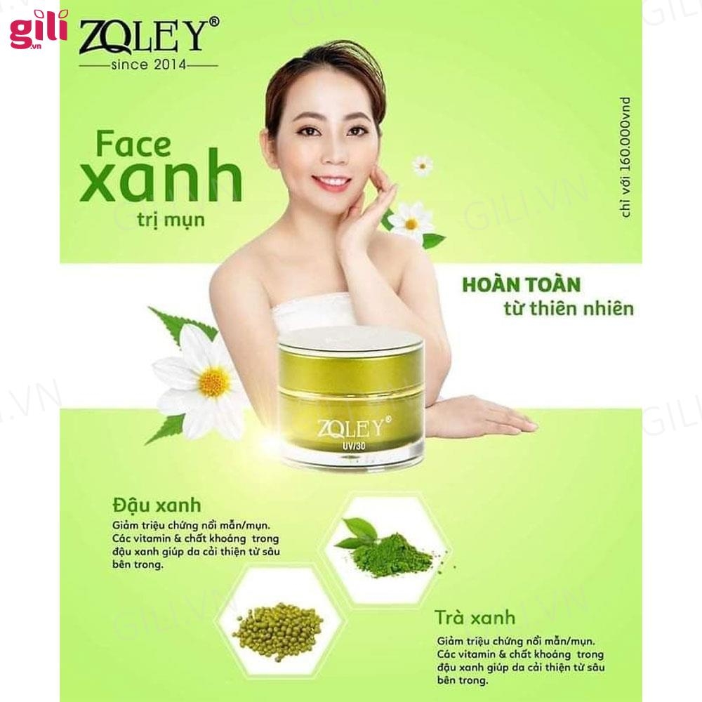 Kem ngừa mụn mờ thâm Zoley Acne Melasma SPF30+ xanh 10gr chính hãng