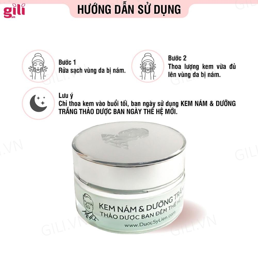 Kem nám dưỡng trắng thảo dược Dược Sĩ Liên ban đêm 12gr chính hãng