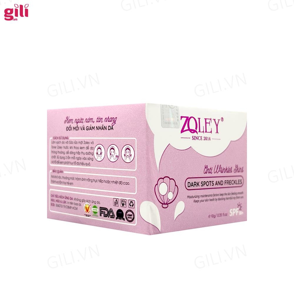 Kem dưỡng trắng Zoley Anti Wrinkles Skin Tím SPF30+ 10gr chính hãng