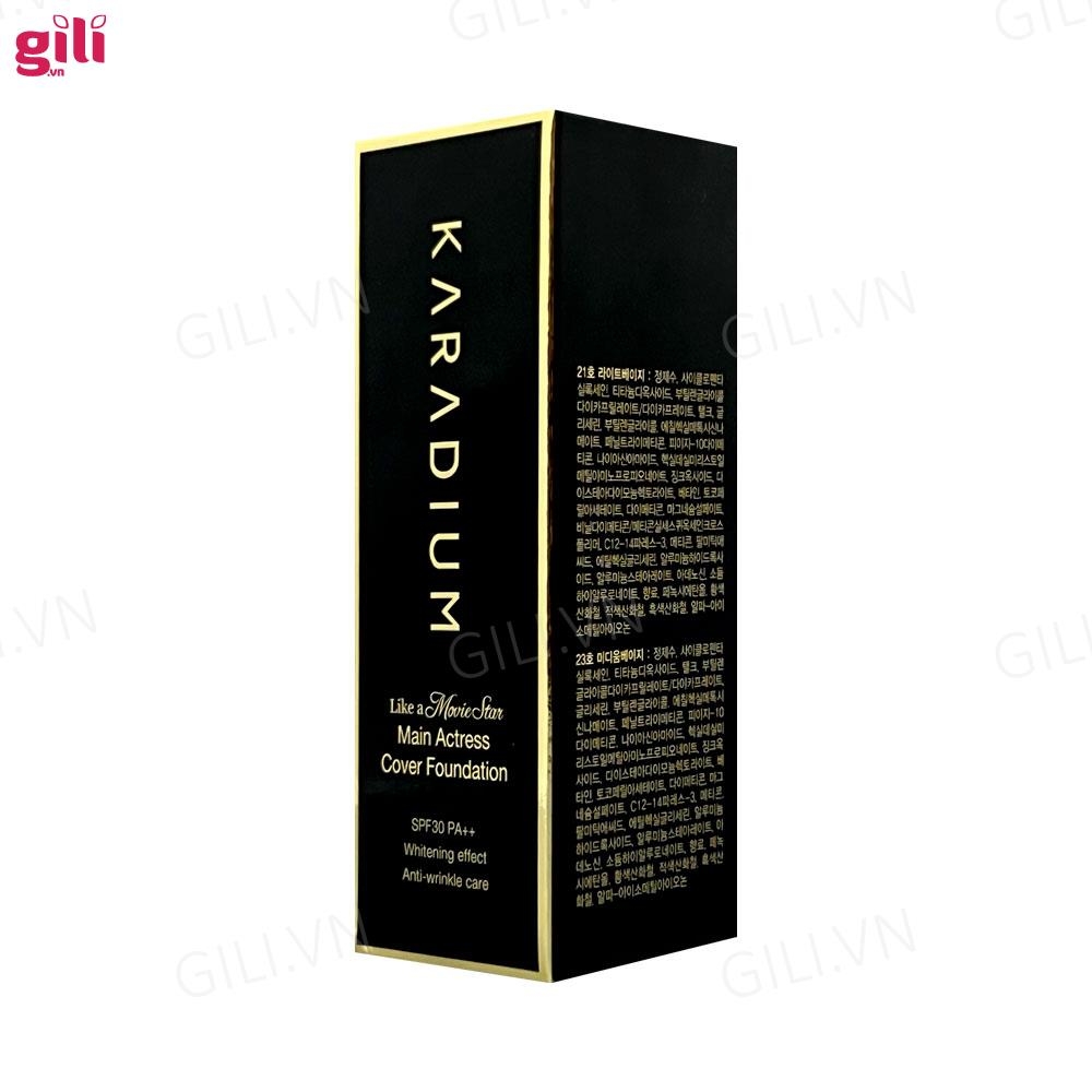 Kem Nền Karadium Main Actress Cover Foundation 30ml Chính Hãng