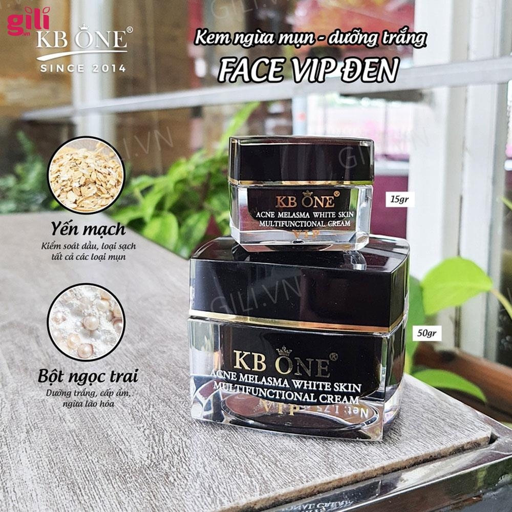 Kem ngừa mụn thâm KB One Acne Melasma Vip Đen 15gr chính hãng