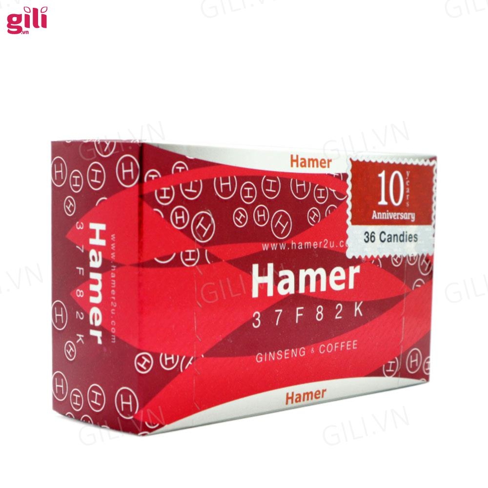 Kẹo sâm tăng cường sinh lý Hamer 37F82K hộp 36 viên chính hãng