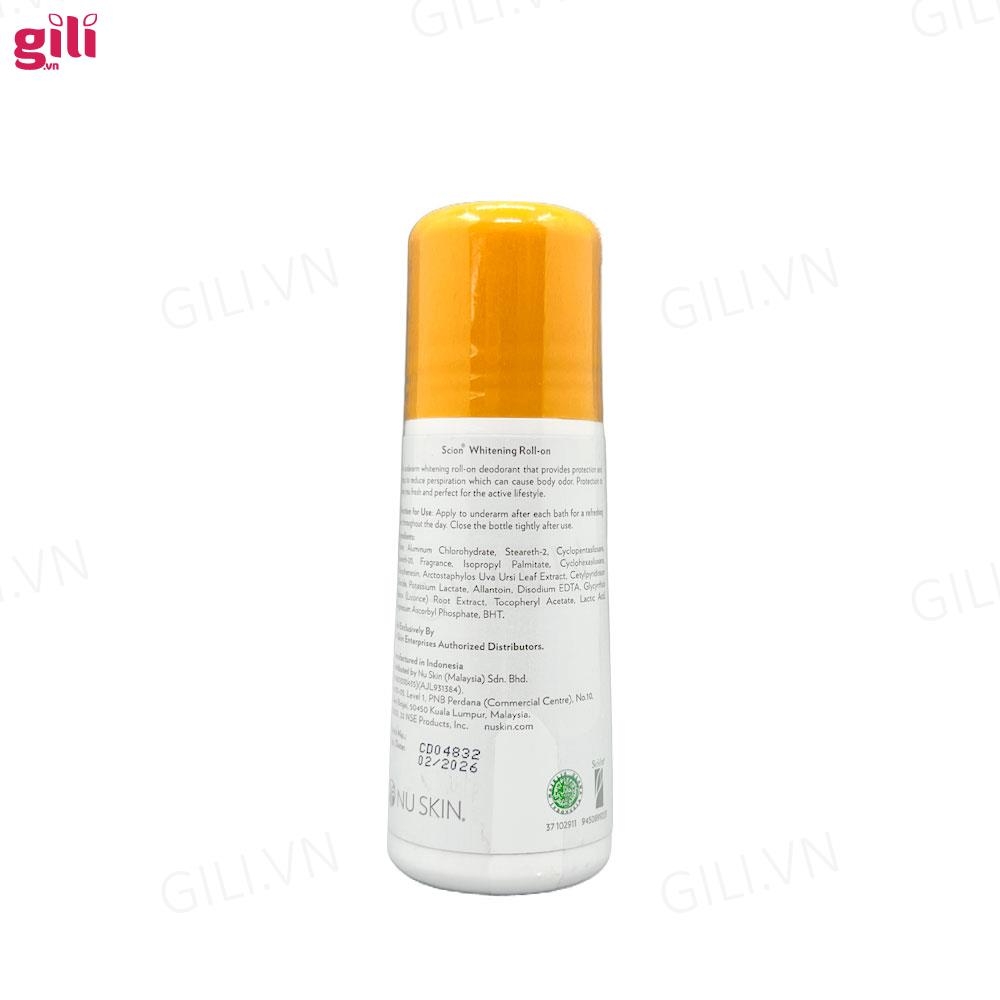 Lăn Khử Mùi Cơ Thể Scion Whitening Roll On 75ml Chính Hãng