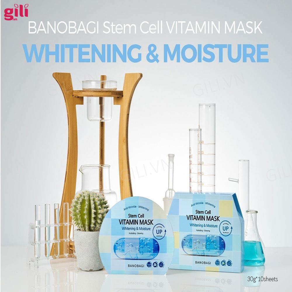 Mặt nạ Banobagi Stem Cell Whitening & Moisture set 10 miếng chính hãng