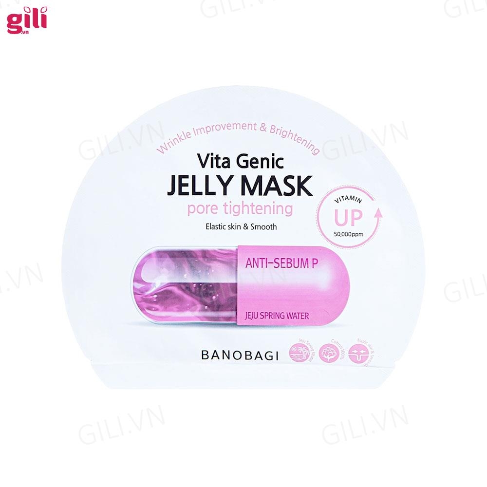 Mặt nạ Banobagi Vita Genic Jelly Mask Pore Hồng set 10 miếng chính hãng