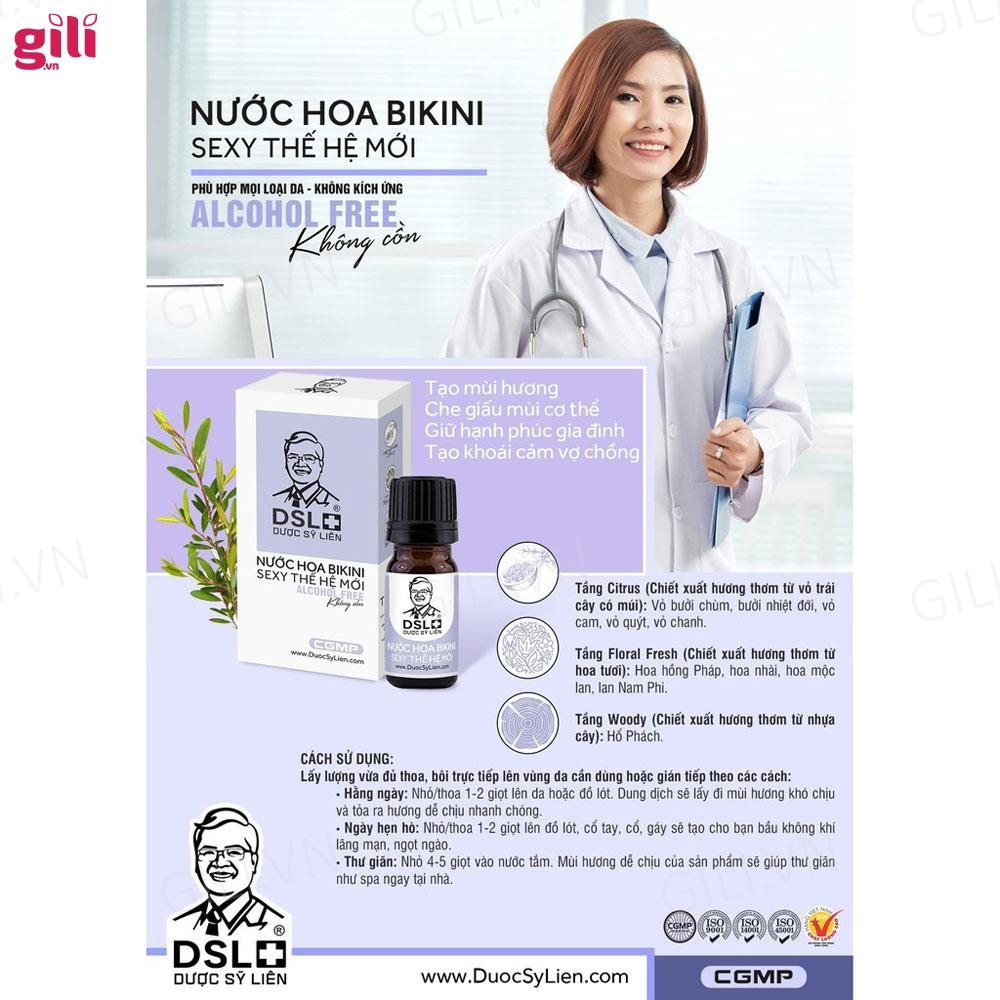 Nước hoa bikini sexy Dược Sĩ Liên chai 10gr chính hãng