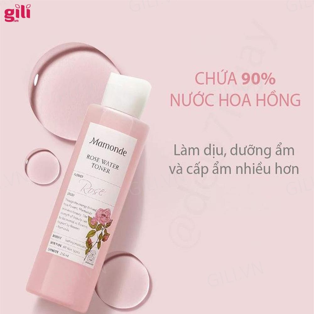 Nước hoa hồng Mamonde Rose Water Toner 150ml chính hãng