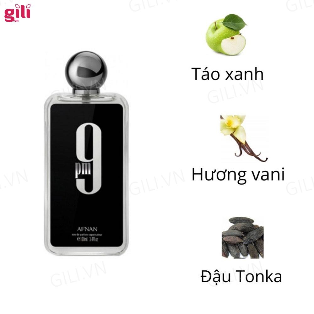 Nước hoa nam Afnan 9pm đen 100ml chính hãng