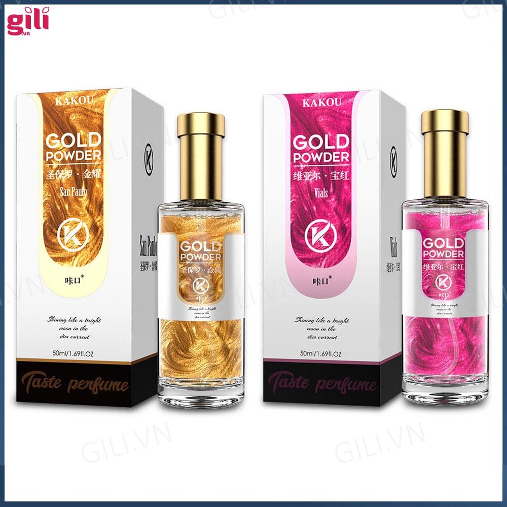 Nước Hoa Tăng Khoái Cảm Kakou Gold Powder Vials 50ml – Nữ Hồng
