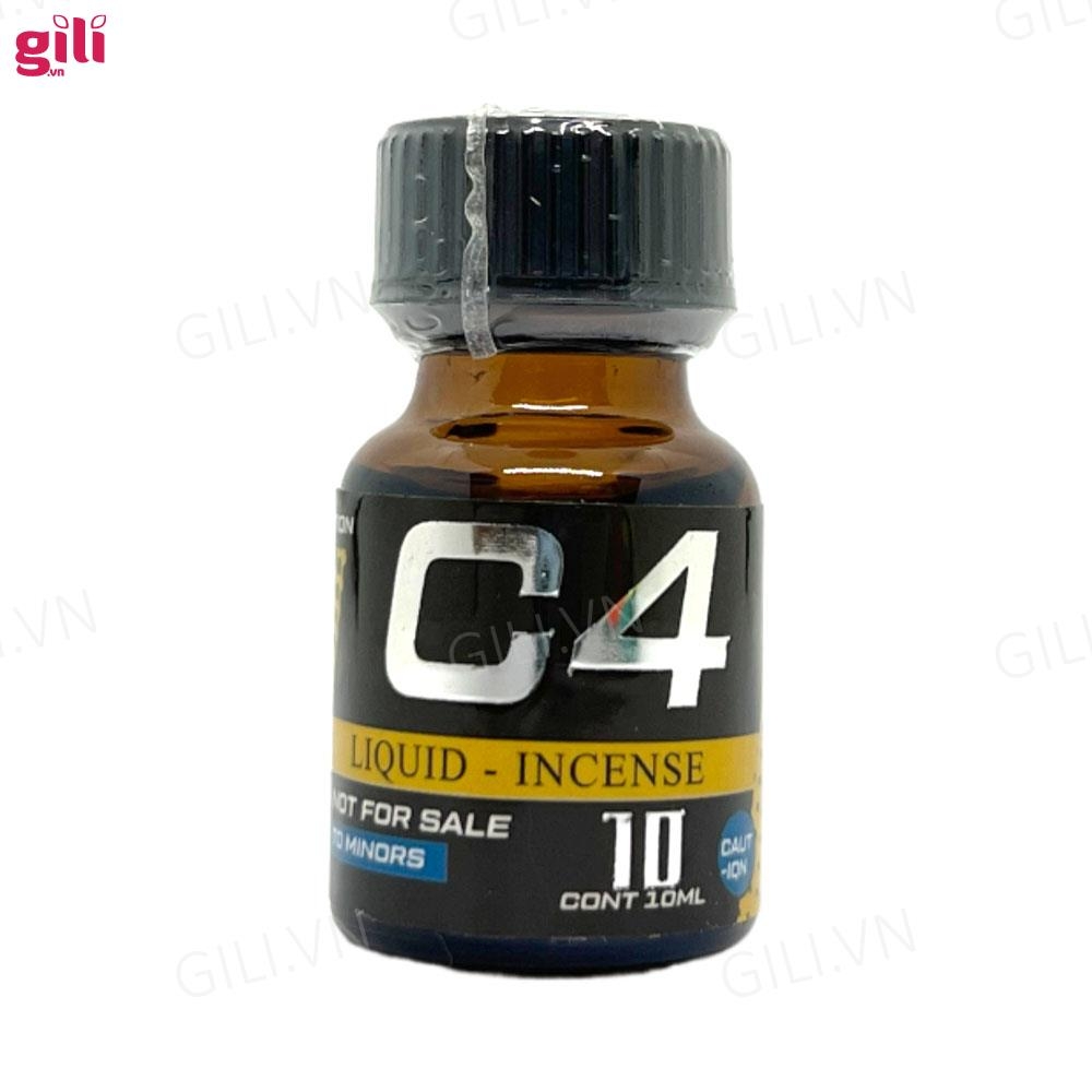 Nước ngửi Popper C4 vàng tăng kích thích chai 10ml chính hãng